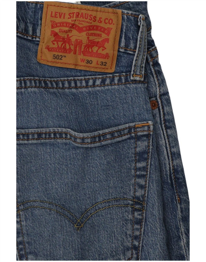 Levi's Herren 502 Tapered Jeans W30 L32 Blaue Baumwolle
