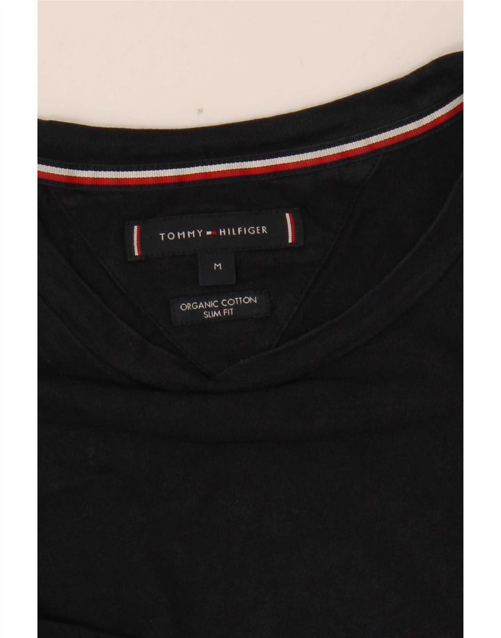 Tommy Hilfiger Herren Slim Fit Grafik-T-Shirt-Oberteil Mittelmarineblau