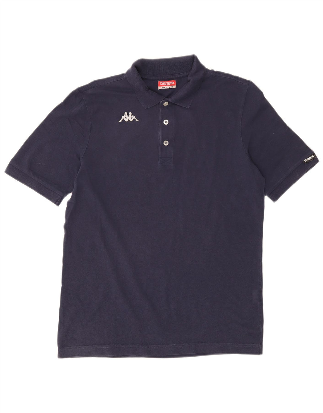 Kappa Herren-Poloshirt, mittelmarineblaue Baumwolle