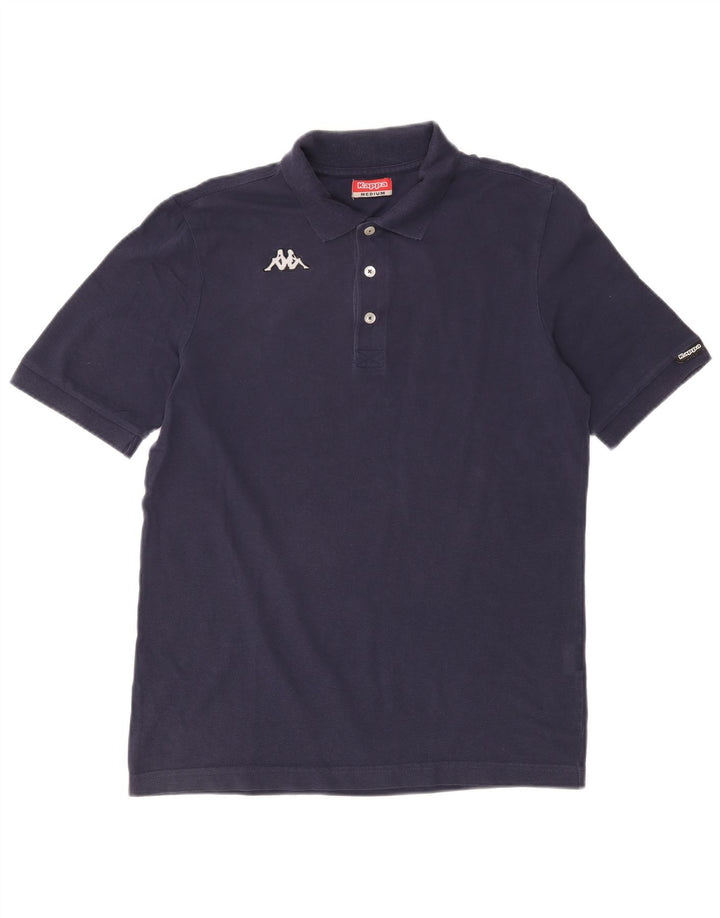 Kappa Herren-Poloshirt, mittelmarineblaue Baumwolle