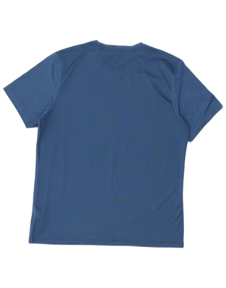 Reebok Herren T-Shirt Top Large Blau Polyester