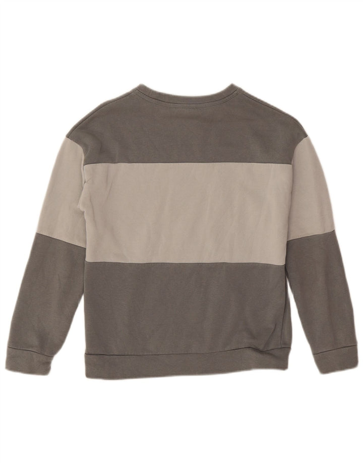 NIKE Grafik-Sweatshirt für Jungen, 10–11 Jahre, Mittelgrau, Farbblock