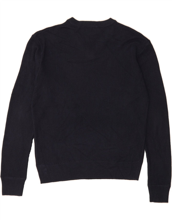 DOCKERS Mens Golf V-Neck Jumper Sweater Large Navy Blue Acrylic Vintage Dockers and Second-Hand Dockers from Messina Hembry 