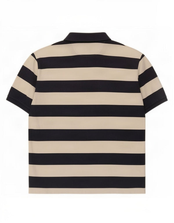 Gant Herren Poloshirt 2XL Marineblau gestreift aus Baumwolle