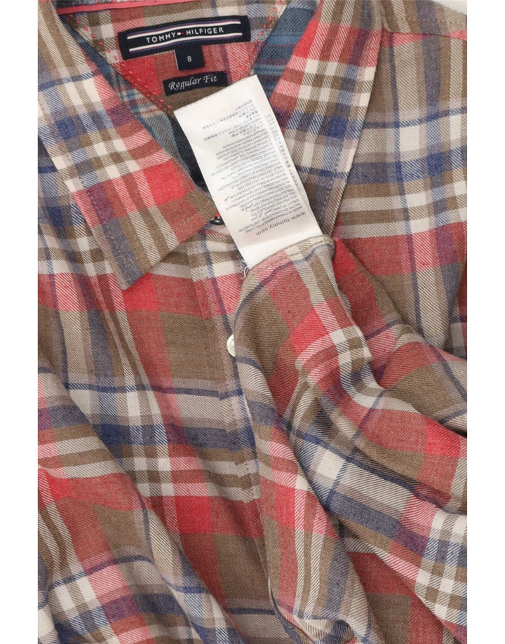 Tommy Hilfiger Damen Flanellhemd US 8 Medium Mehrfarbig kariert