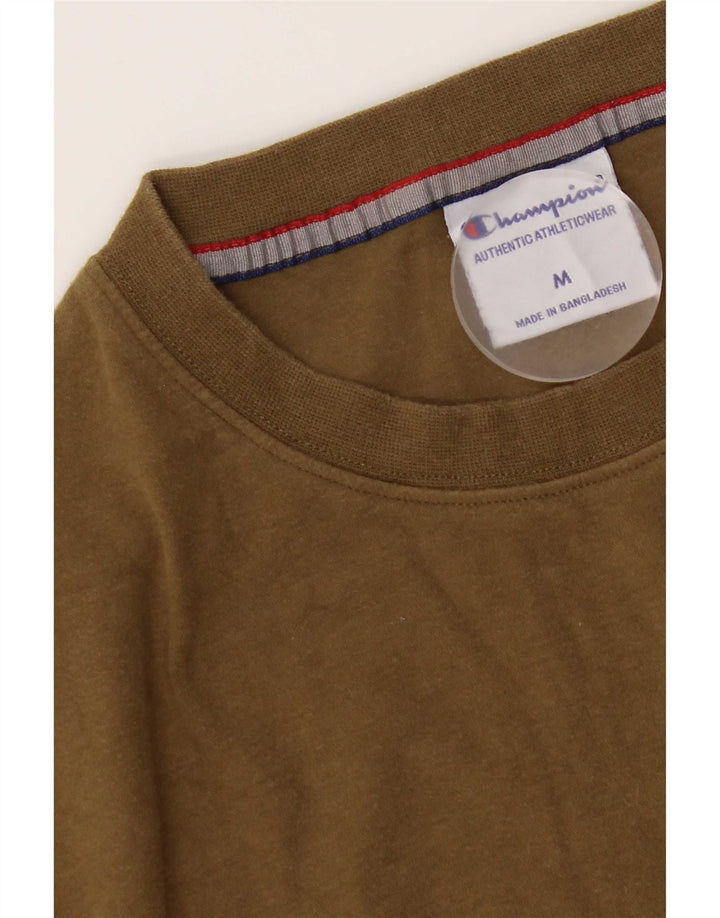 Champion Herren T-Shirt Top Medium Khaki Baumwolle