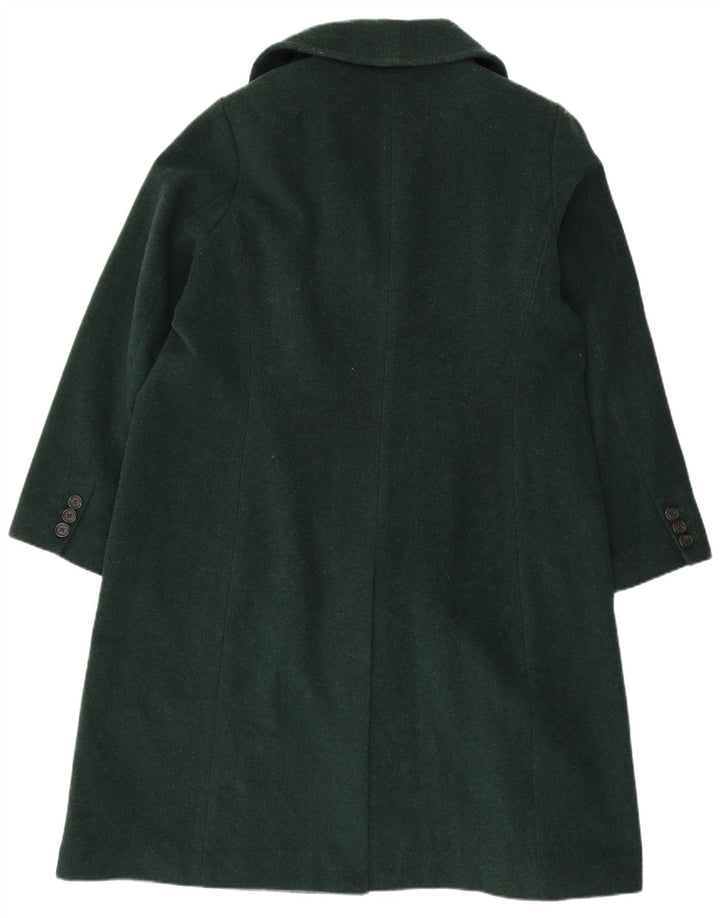 Marks & Spencer Damen Zweireihiger Mantel UK 20 2XL Grüne Wolle