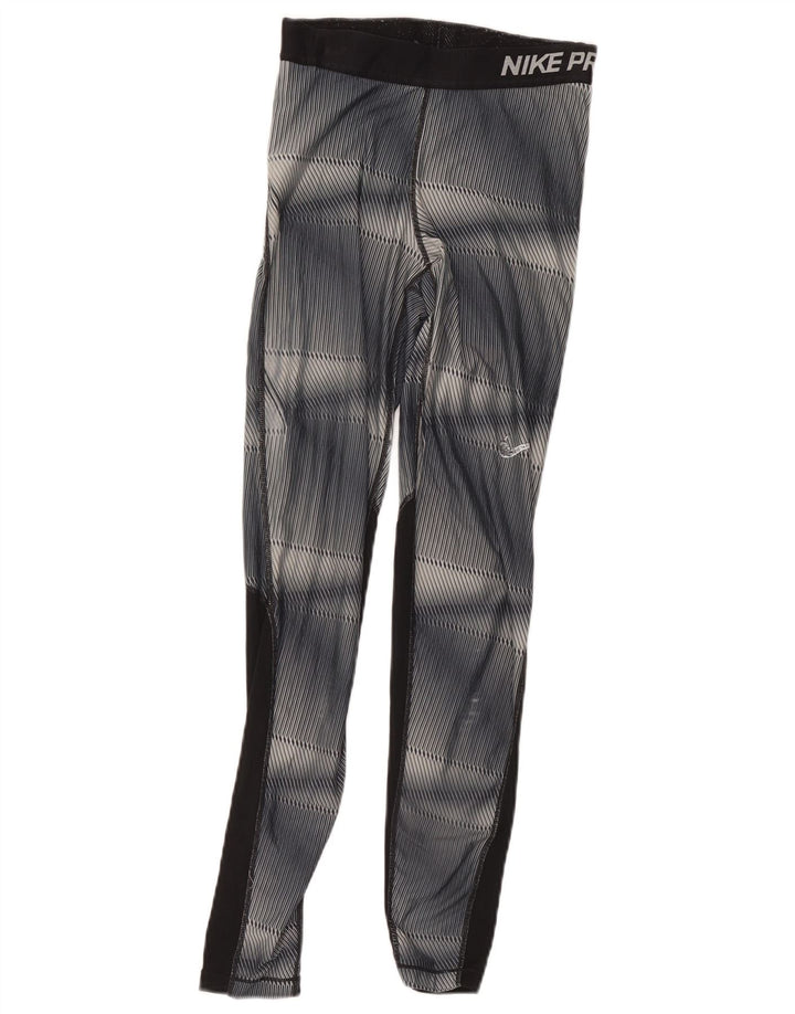 Nike Jungen-Leggings mit Grafik, 10–11 Jahre, graues Colourblock-Polyester