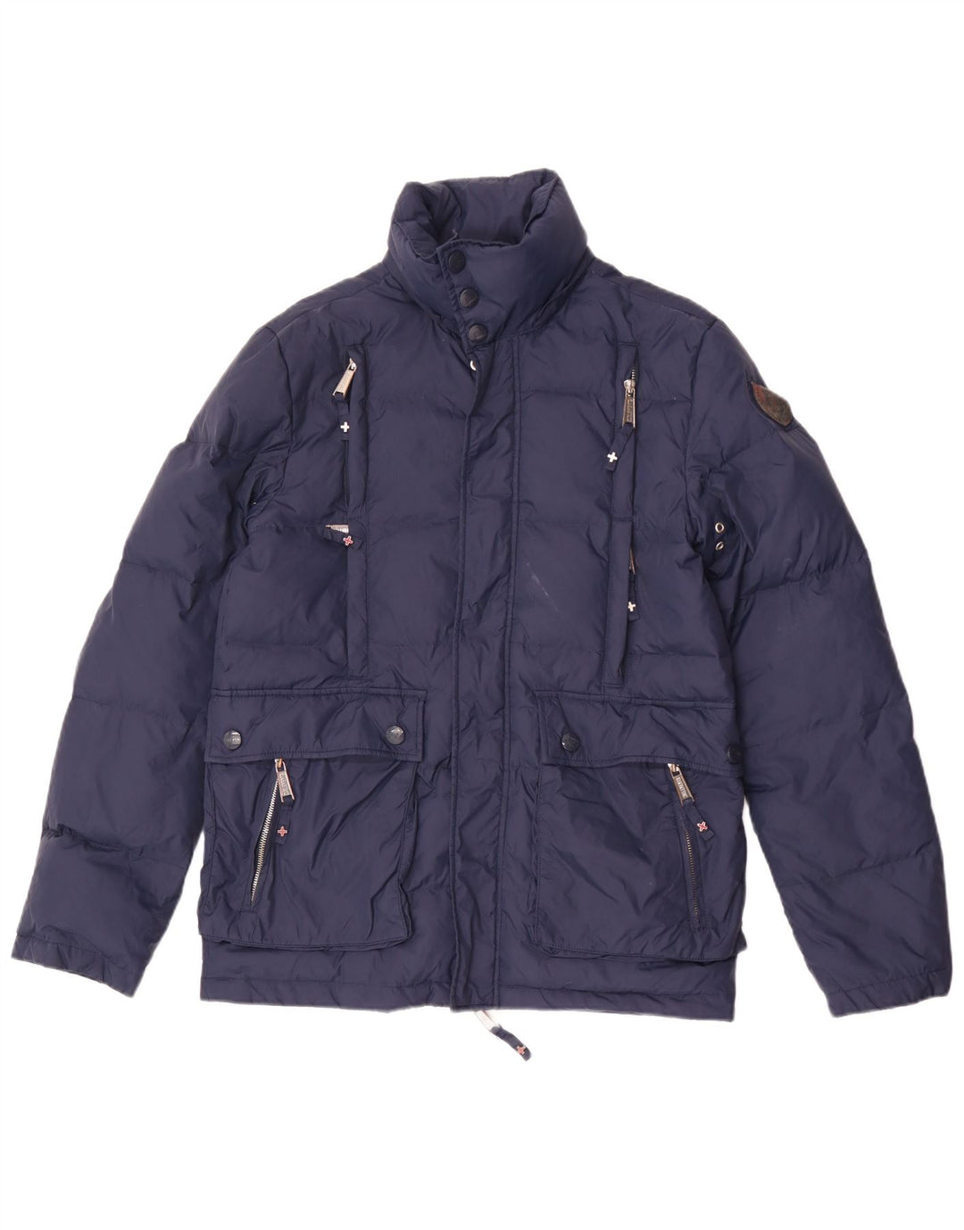 Zu Elements Damen Wattierte Jacke UK 36 Small Marineblau Polyamid