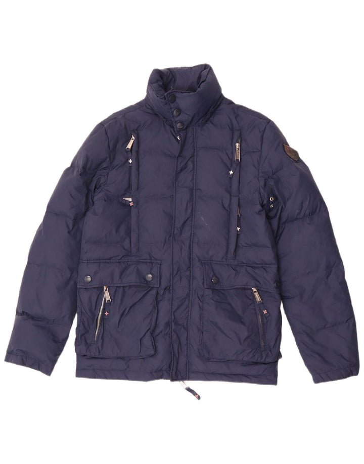 Zu Elements Damen Wattierte Jacke UK 36 Small Marineblau Polyamid