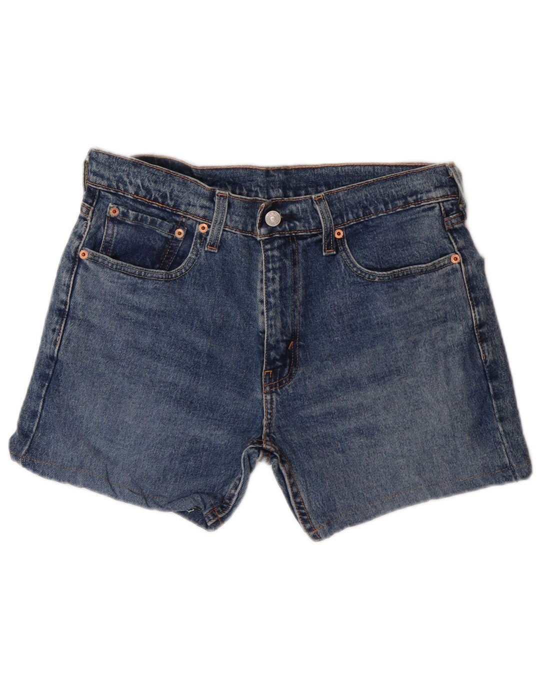LEVI'S Herren 502 Denim Shorts W30 mittelblaue Baumwolle