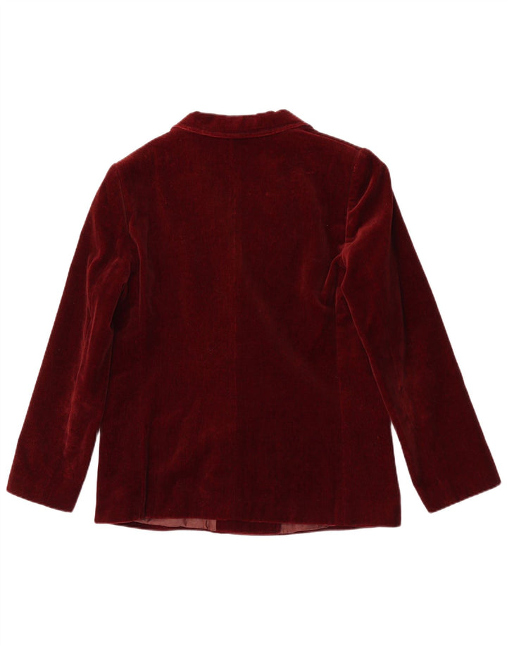 Confezioni Di Lusso Damen Zweireihige Blazerjacke IT 44 Medium Burgu