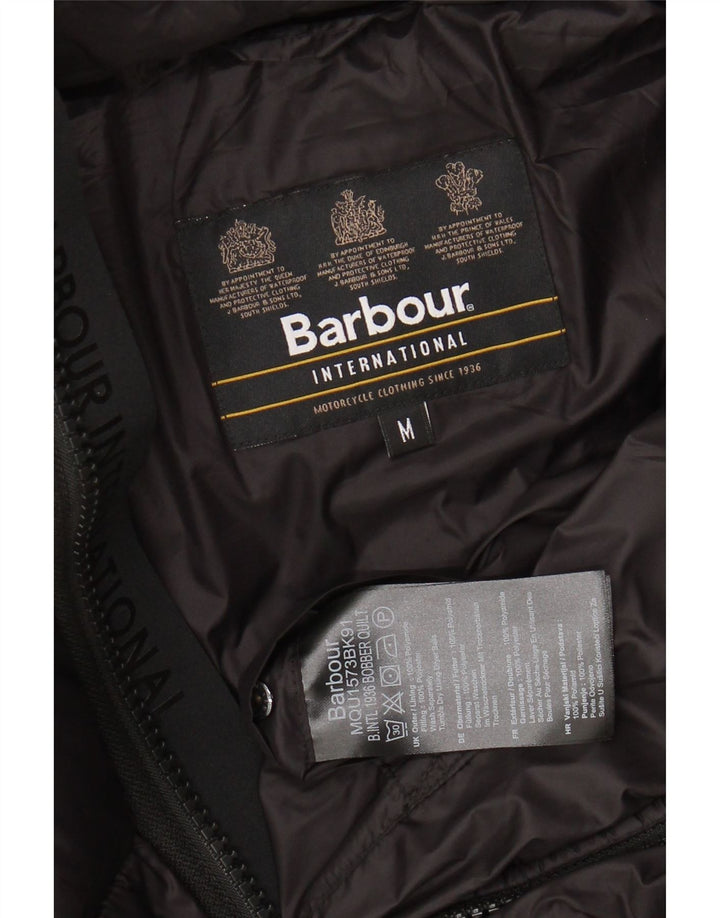 Barbour Herren-Jacke mit Kapuze, gepolstert, UK 38, mittelschwarz, Polyamid