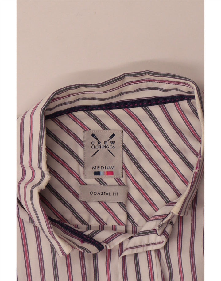 Crew Clothing Herren-Hemd mit Küsten-Passform, mittelgroß, mehrfarbig, gestreift, Baumwolle