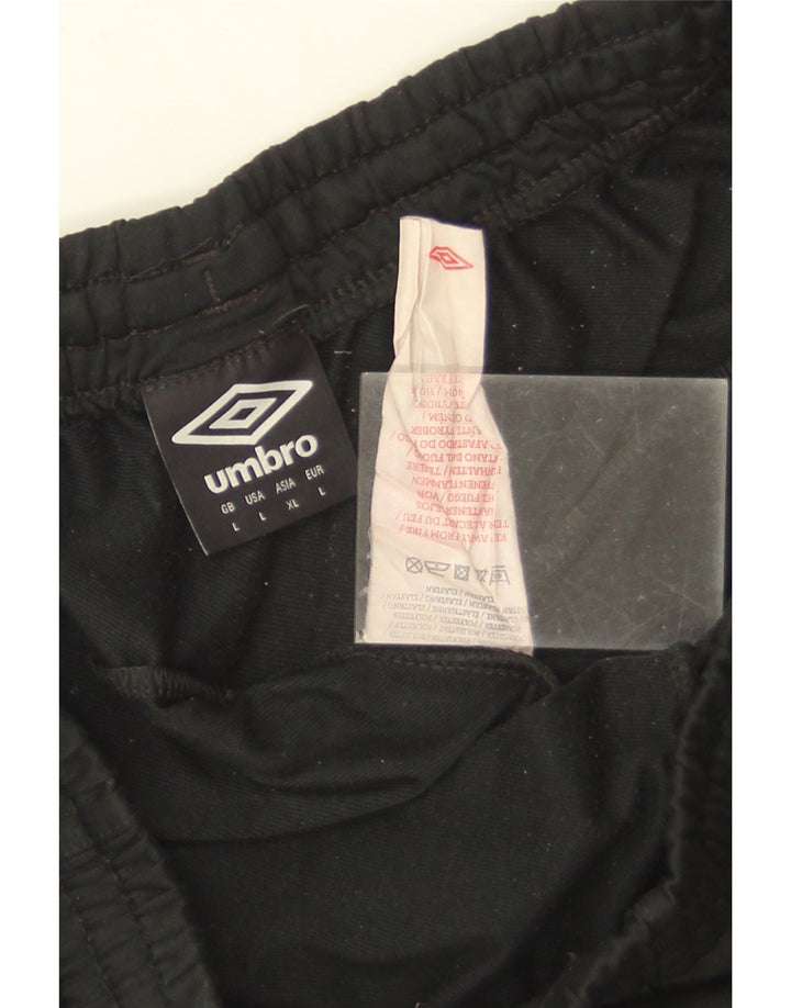 UMBRO Herren-Trainingshose, groß, aus schwarzem Polyester