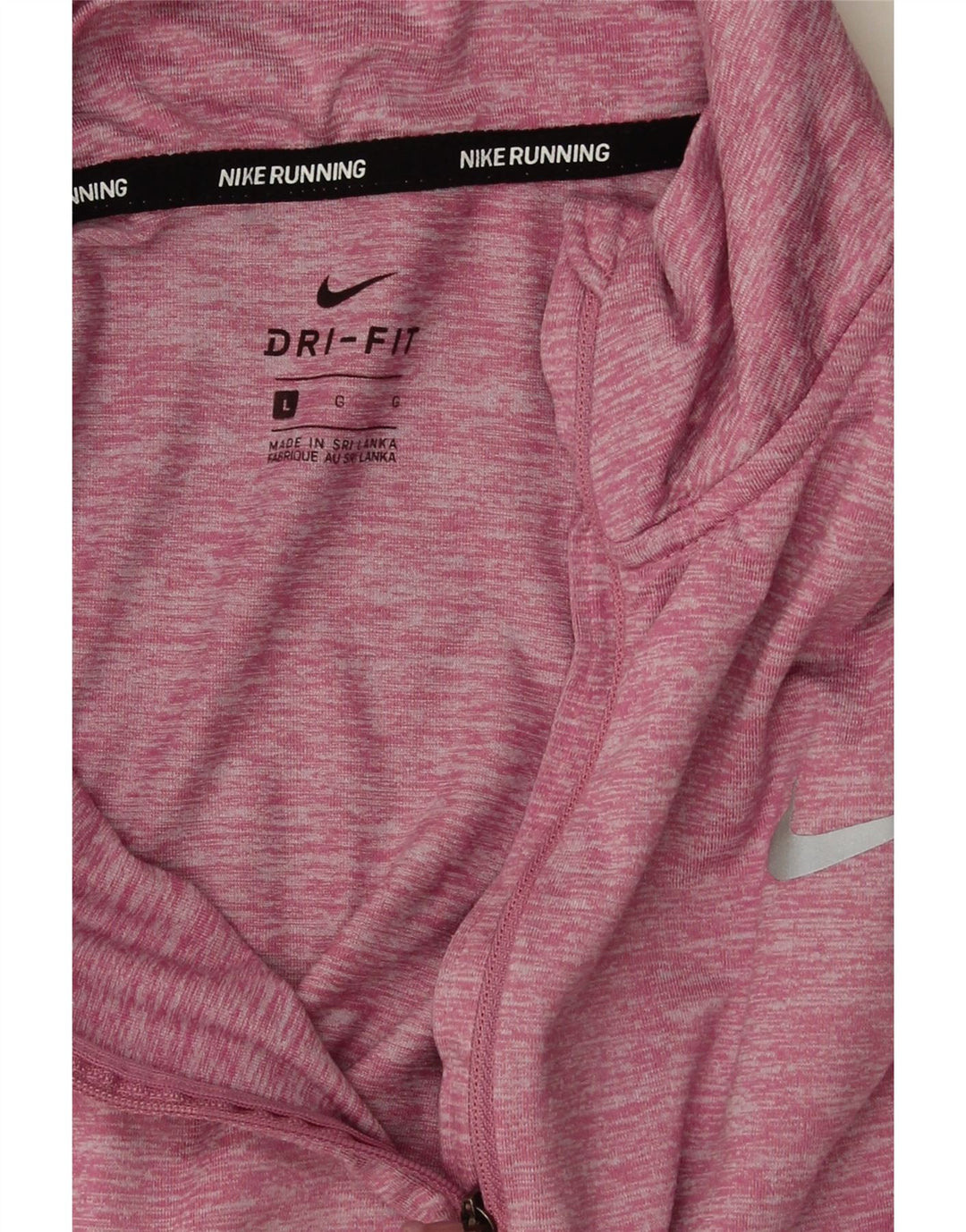 Nike Damen Dri Fit Übergroßer Pullover-Trainingsanzug-Oberteil UK 16 Large Pink