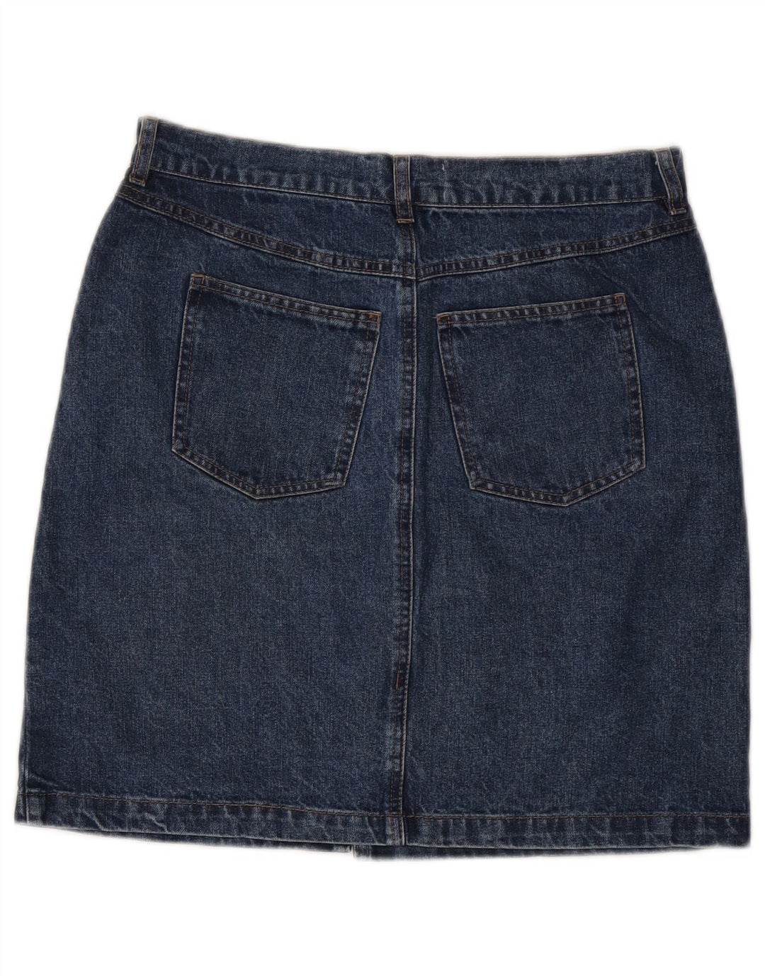 WAREHOUSE Damen Jeansrock UK 10 Small W27 Marineblaue Baumwolle