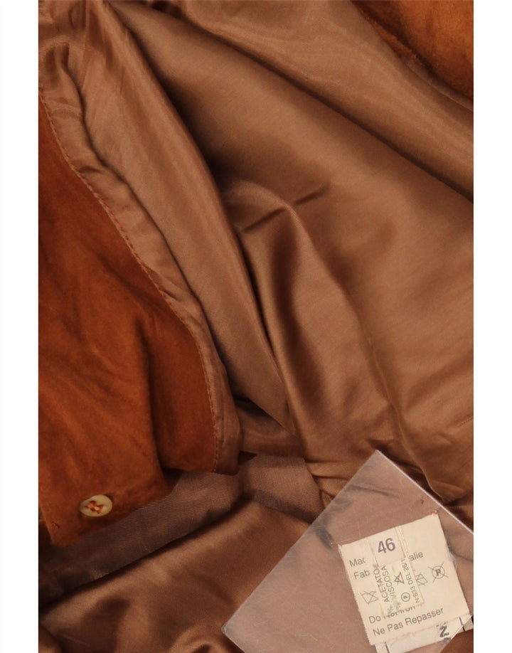 Vintage Damen Wildlederjacke IT 46 Großes braunes Leder