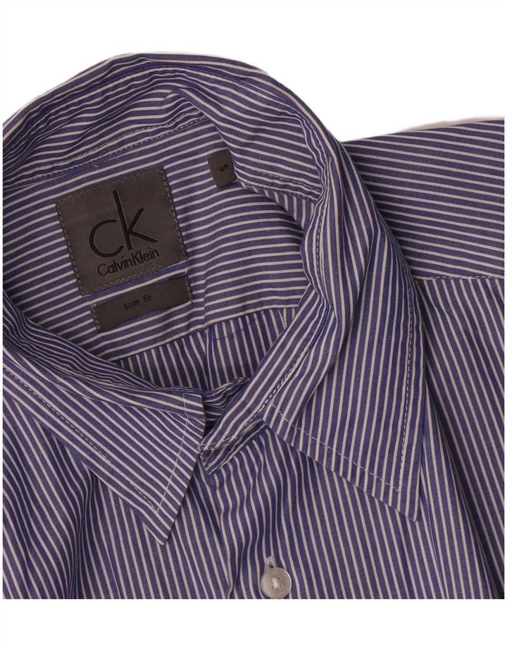 Calvin Klein Jeans Herren Slim Fit Hemd, klein, blau gestreift
