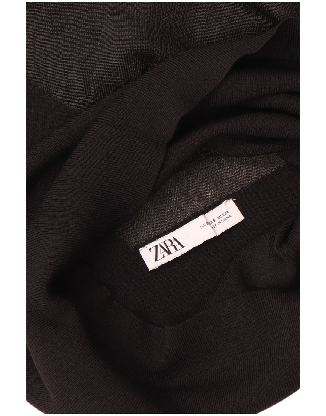 Durchsichtiges Blusenoberteil für Damen von Zara, Größe S, Schwarz