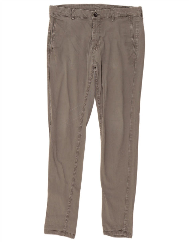 Zara Slim Chino-Hose für Herren, EU 40, M, W31, L29, Grau