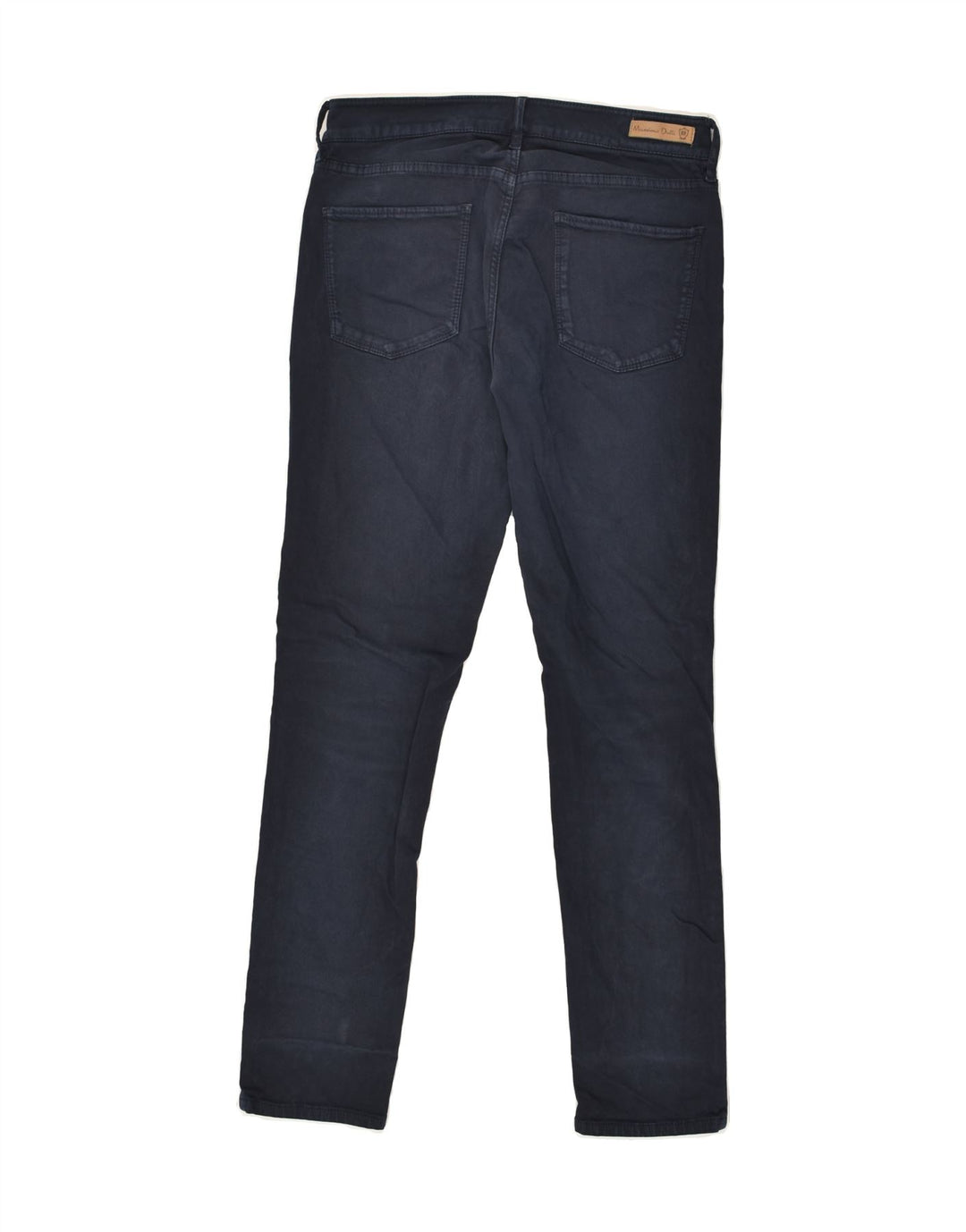 MASSIMO DUTTI Womens Slim Casual Trousers US 6 Medium W28 L28 Navy Blue | Vintage Massimo Dutti | Thrift | Second-Hand Massimo Dutti | Used Clothing | Messina Hembry 