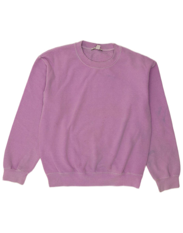 Topshop Damen Übergroßer Sweatshirt-Pullover UK 6 XS Lila