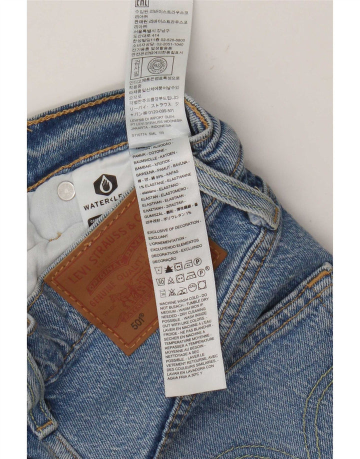 Levi's Damen 501 Distressed Denim Shorts W23 2XS Blaue Baumwolle