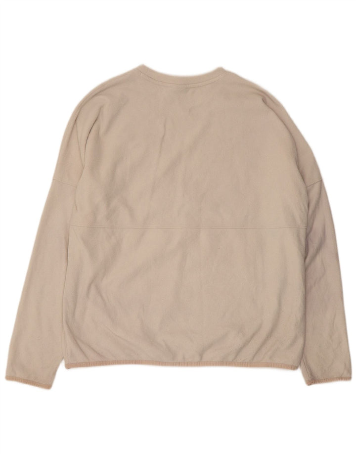 THE NORTH FACE Damen Übergroßer Fleecepullover UK 16 Large Weiß