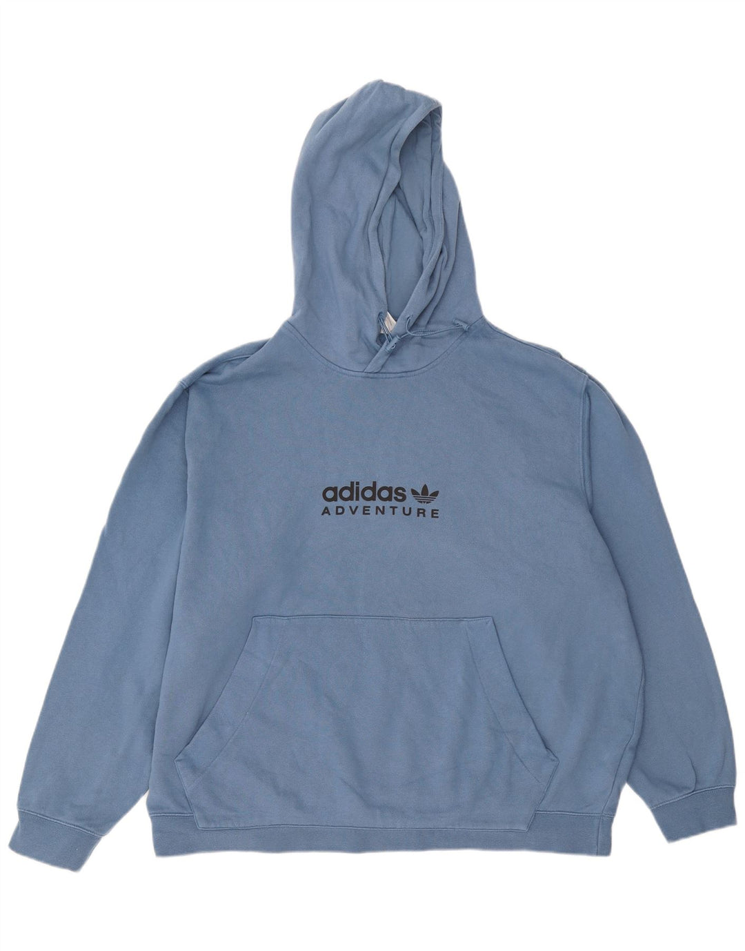 ADIDAS Herren Adventure Graphic Hoodie Pullover 2XL Blau Baumwolle