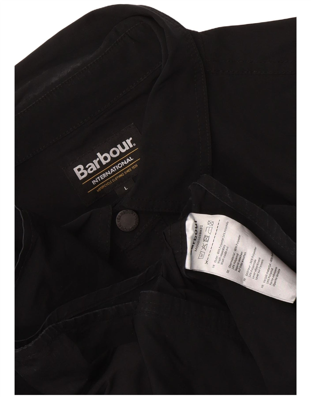 Barbour Herren-Overshirt-Hemd, großes schwarzes Polyester