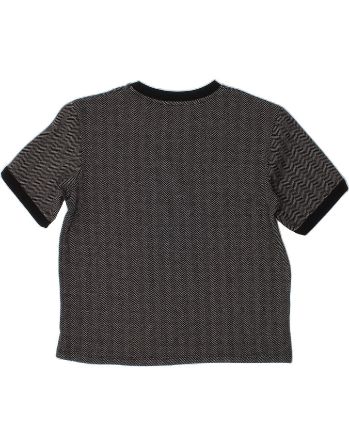 ZARA Girls T-Shirt Top 15-16 Years Grey Herringbone Vintage Zara and Second-Hand Zara from Messina Hembry 