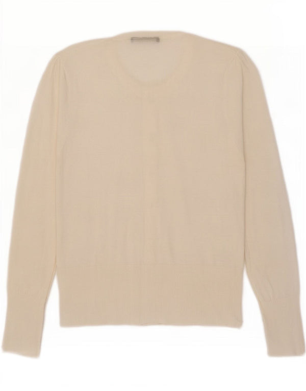 Oasis Damen-Cardigan-Pullover UK 12 Mittelweiß