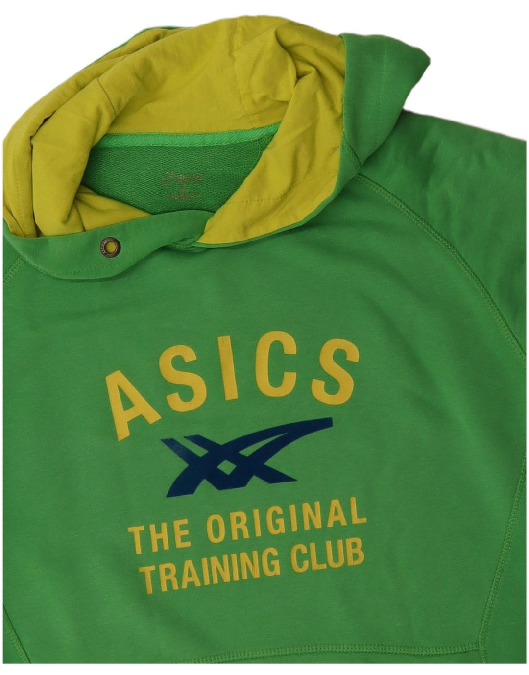 Asics Herren Graphic Hoodie Pullover Große grüne Baumwolle