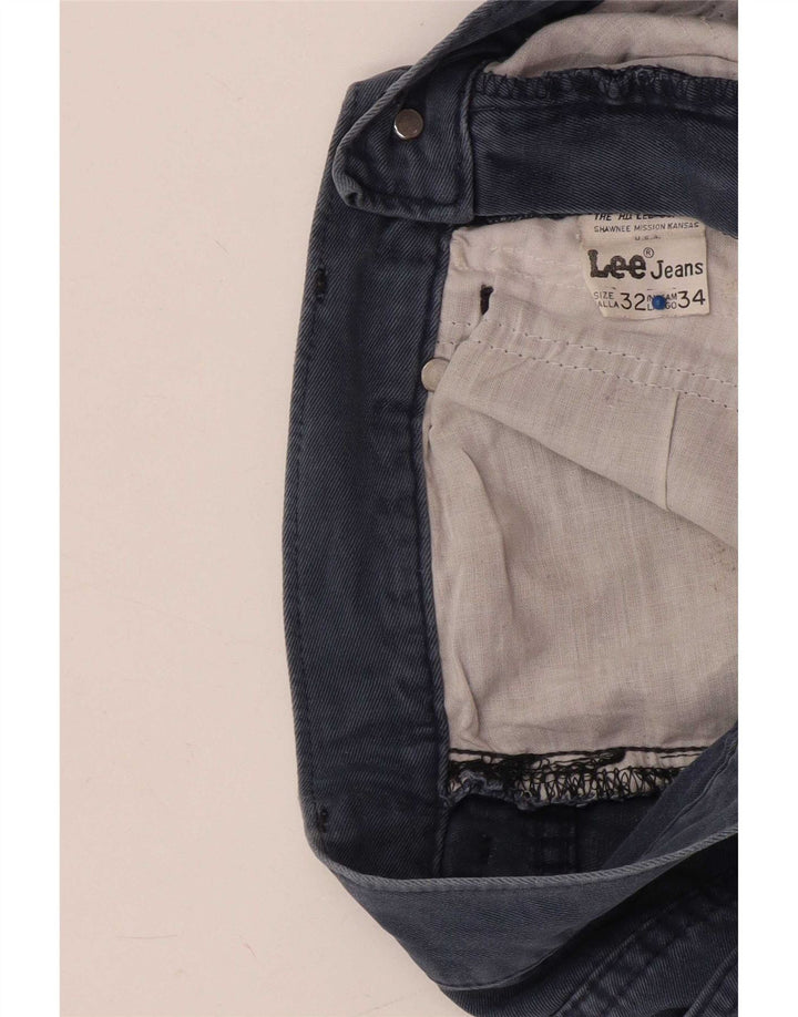 Lee Damen Jeansshorts W32 Large Blaue Baumwolle