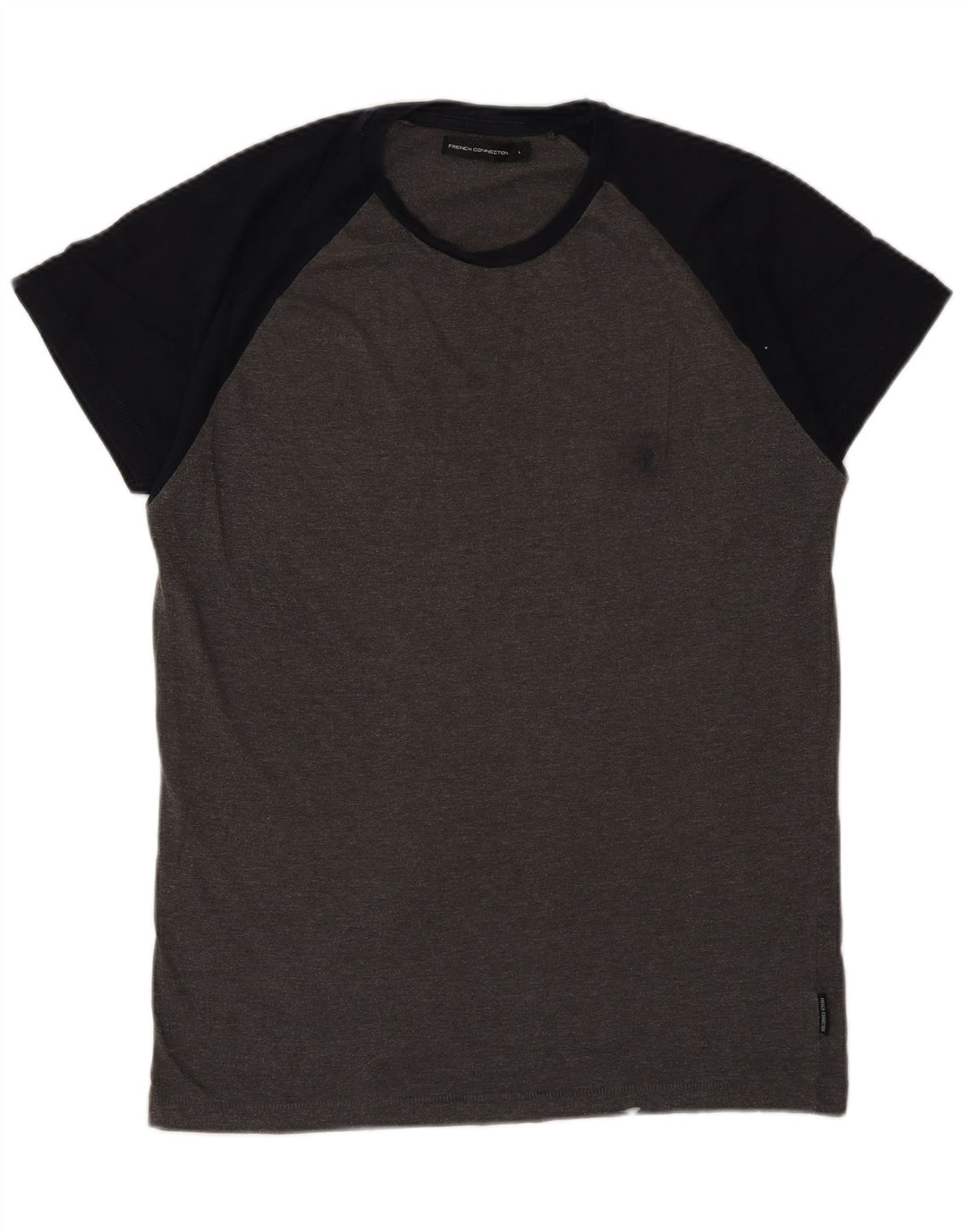 French Connection Herren-T-Shirt mit normaler Passform, Größe L, Grau