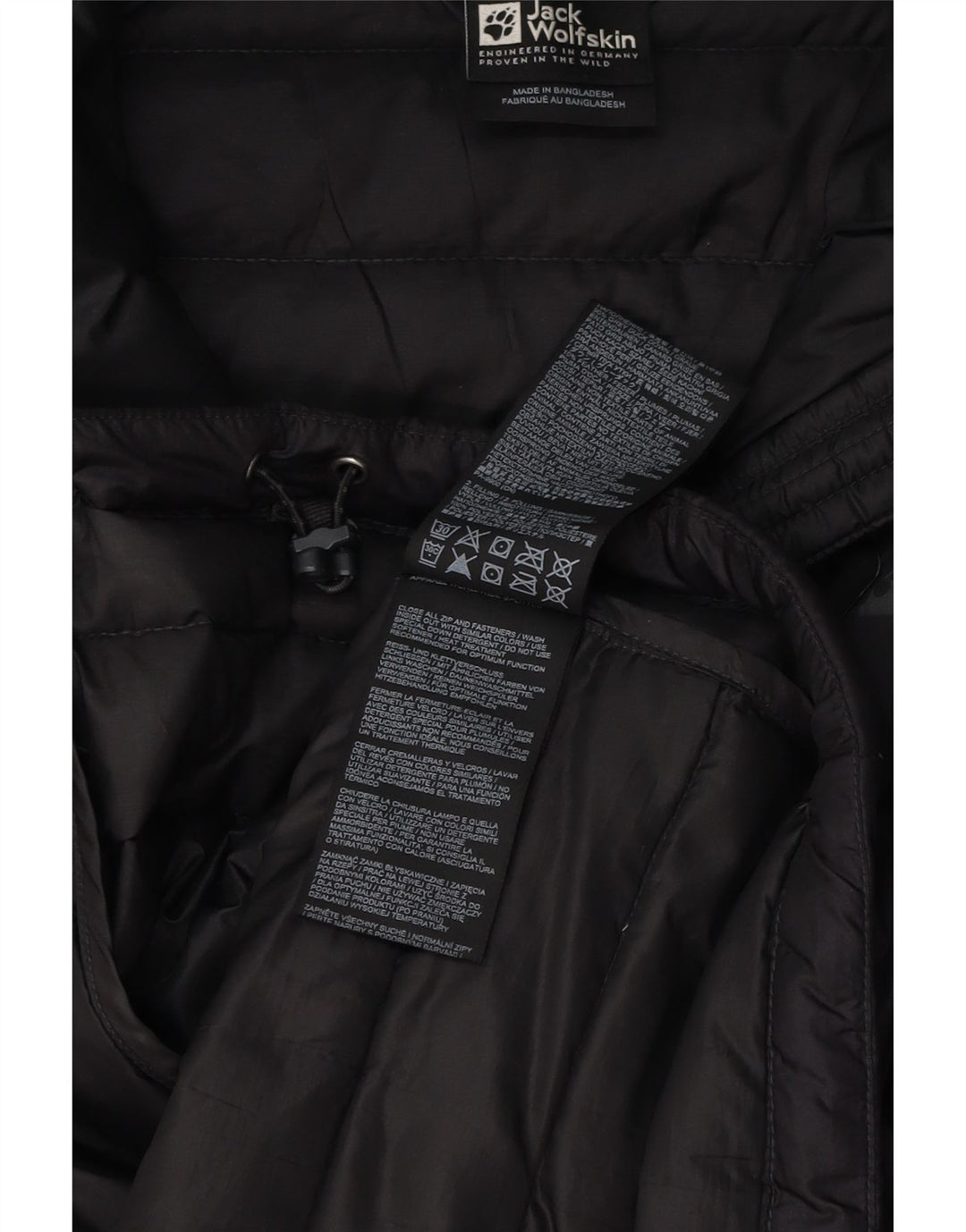 Jack Wolfskin Herren Wattierte Jacke UK 42 XL Schwarz Polyester