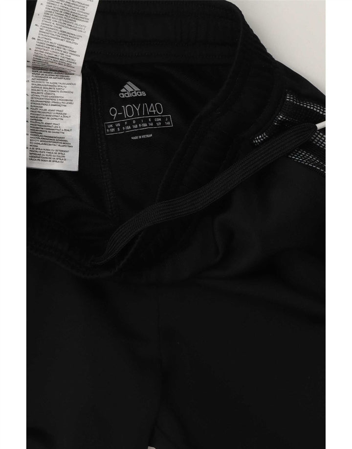 Adidas Trainingshose für Jungen, 9–10 Jahre, schwarzes Polyester