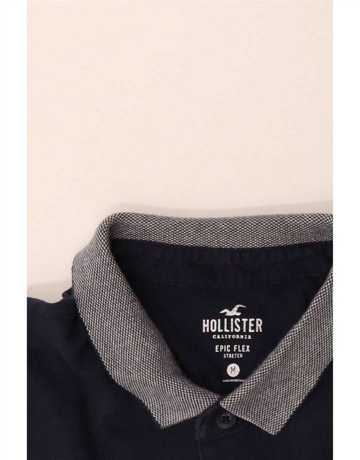 Hollister Rugby-Poloshirt für Herren, mittelgroß, Marineblau