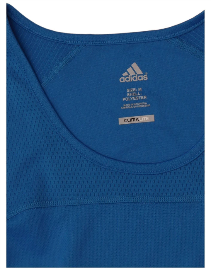 Adidas Herren Climalite Weste Top Mittelblaues Polyester