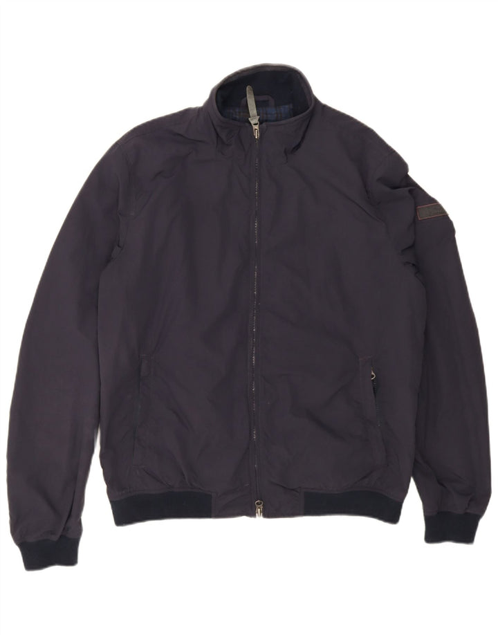 Woolrich Herren Bomberjacke UK 40 Large Marineblau Polyamid