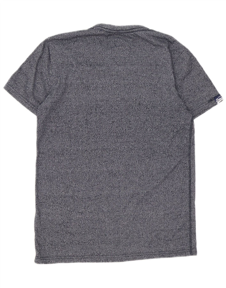 SUPERDRY Herren-T-Shirt mit Grafik, mittelmarineblaue Baumwolle