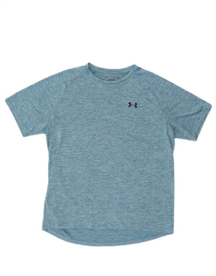 UNDER ARMOUR Mens T-Shirt Top XL Blue Flecked