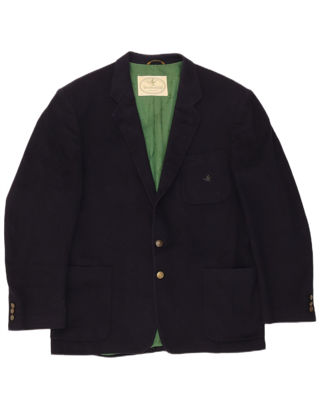 Brooksfield Herren 2-Knopf-Blazerjacke UK 38 Mittelmarineblau