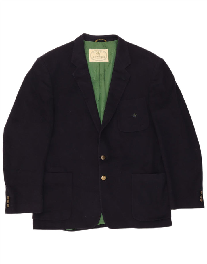 Brooksfield Herren 2-Knopf-Blazerjacke UK 38 Mittelmarineblau