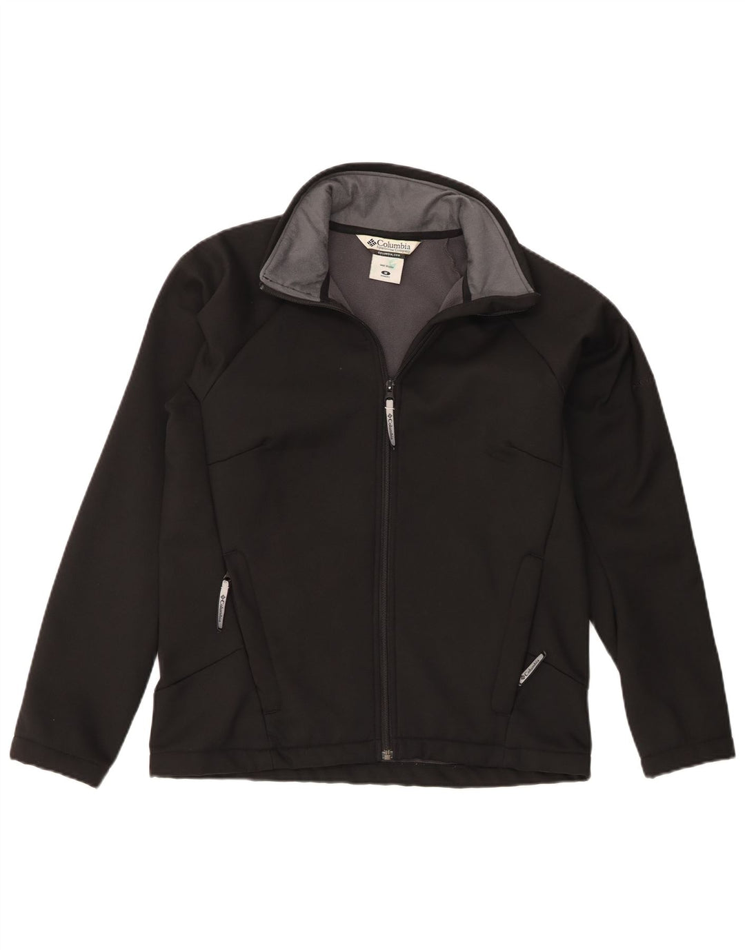 Columbia Damen-Trainingsanzug-Top-Jacke, UK 14, mittelschwarzes Polyester