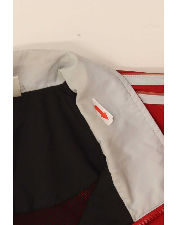Adidas Herren Trainingsanzug Top Jacke XL Rot Colourblock Polyester