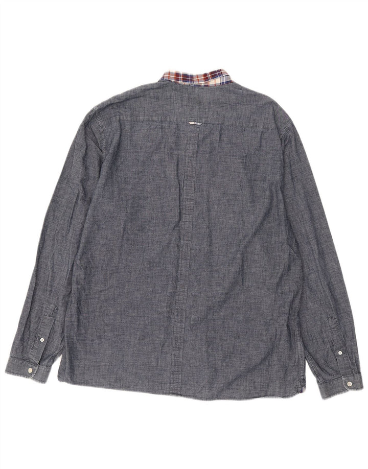 Fred Perry Herren Slim Fit Hemd XL Marineblau