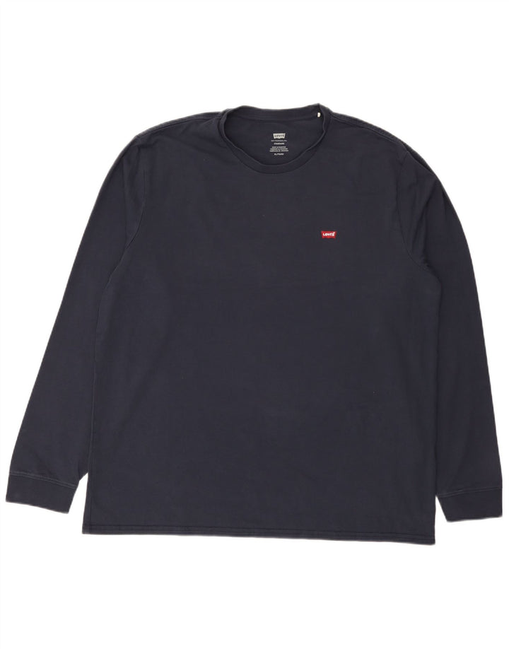 Levi's Herren Standard Top Langarm XL Marineblau Baumwolle