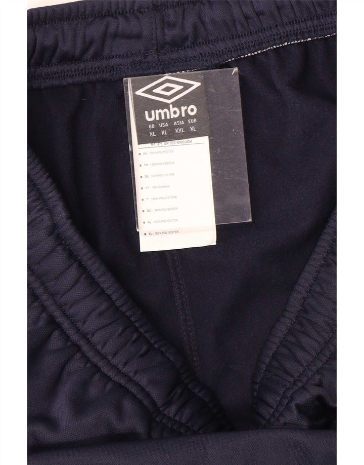 Umbro Herren-Trainingsanzug mit Grafik, Jogginghose, XL, Marineblau, Polyester